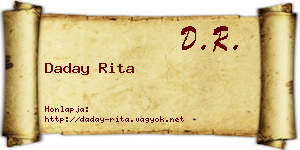 Daday Rita névjegykártya